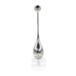 John Richard Decor Drop Sculpture on Acrylic Base, Small Nickel