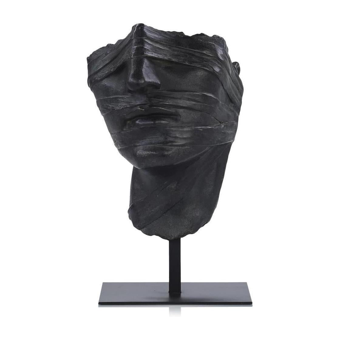 John Richard Decor Countenance Sculpture on Iron Base