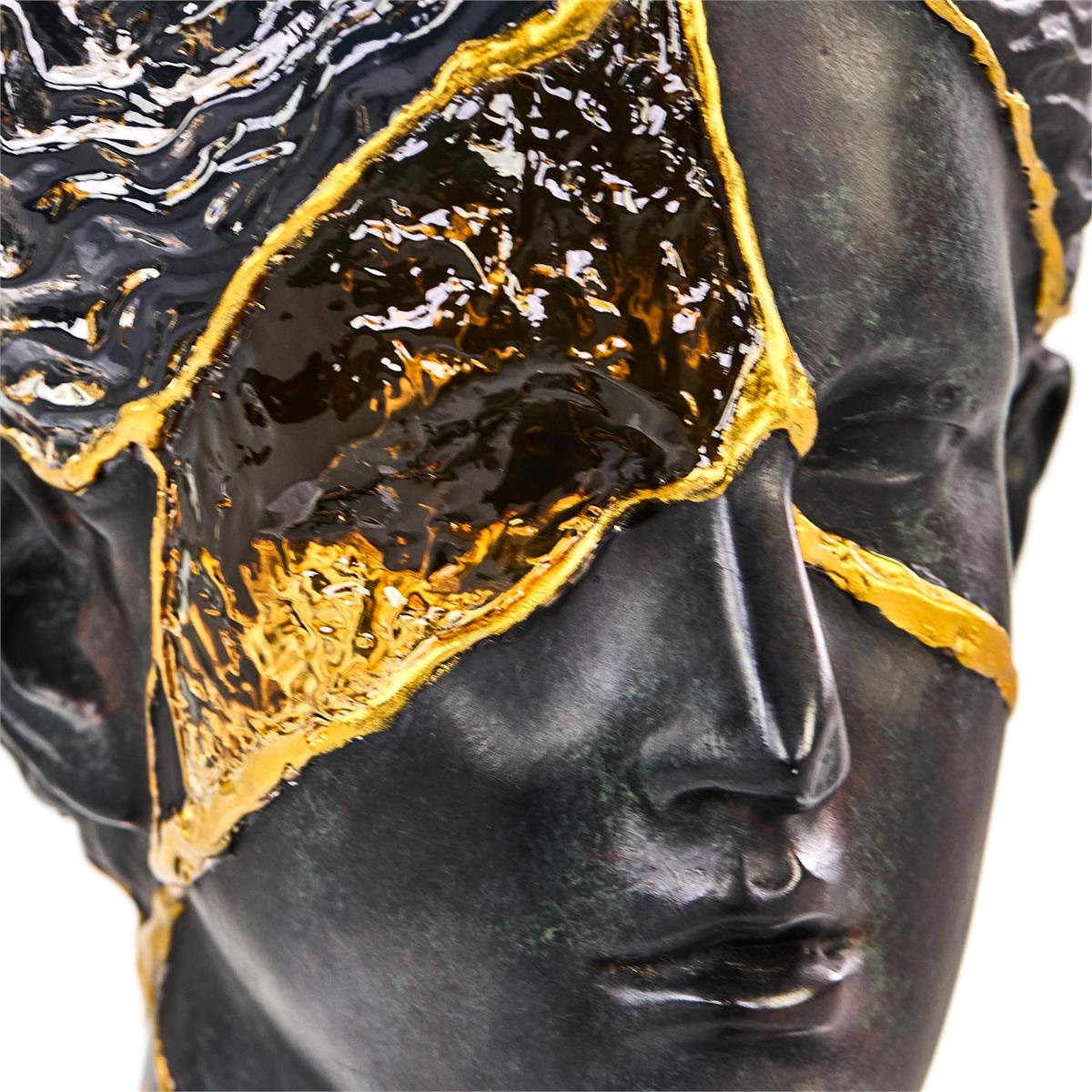 John Richard Decor Fragmented Bust on Marble Base