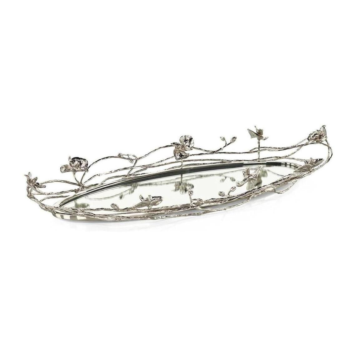John Richard Decor Orchids in Bloom Tray, Nickel Sale