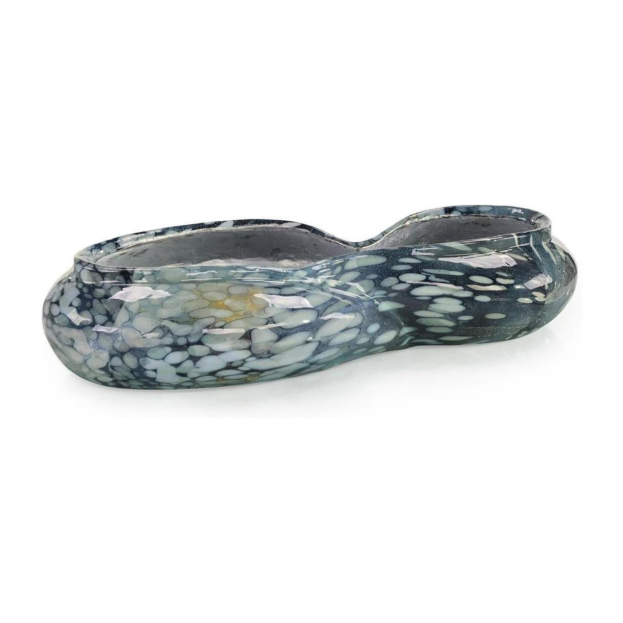 John Richard Decor Diana Bowl, Blue Enamel