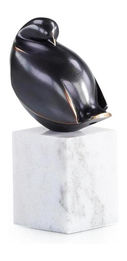 John Richard Decor Bronzed Bird Sculpture on Marble Base