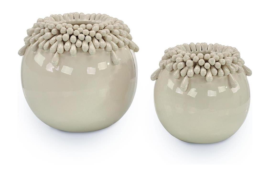 John Richard Decor Brigid Vases Set of 2 - White