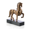 John Richard Decor Plated Horse Sculpture on Marble Sale