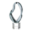 John Richard Decor Viridian Flux Sculpture on Crystal I