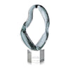 John Richard Decor Viridian Flux Sculpture on Crystal I