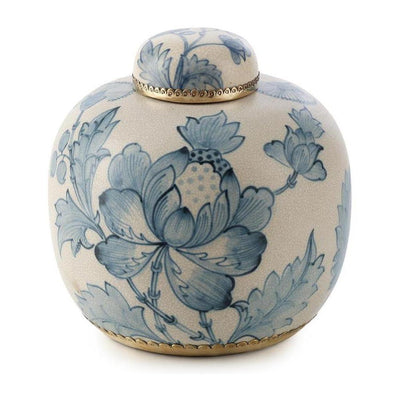 John Richard Decor Lidded Bloom Jar, Wide