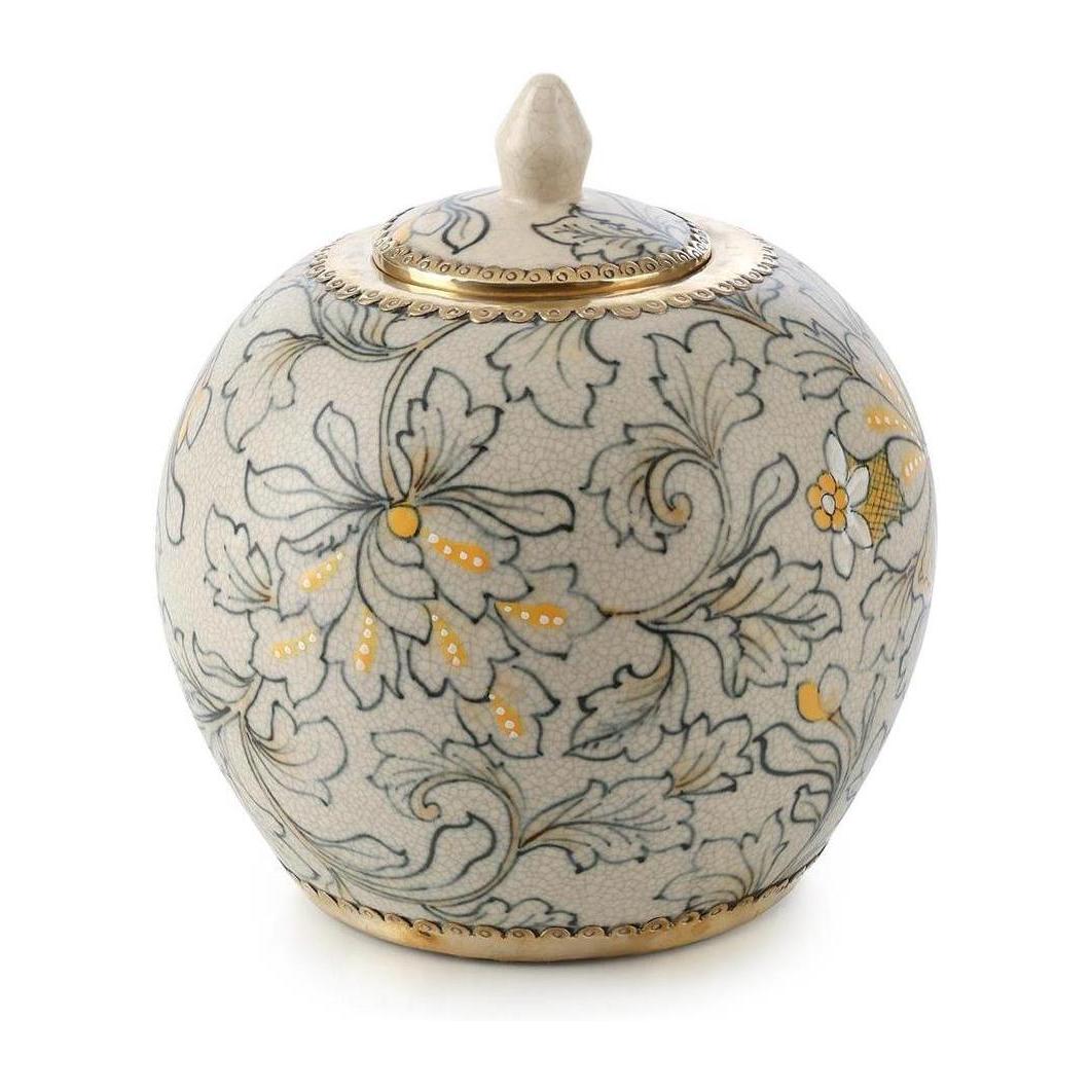 John Richard Decor Lidded Foliage Jar