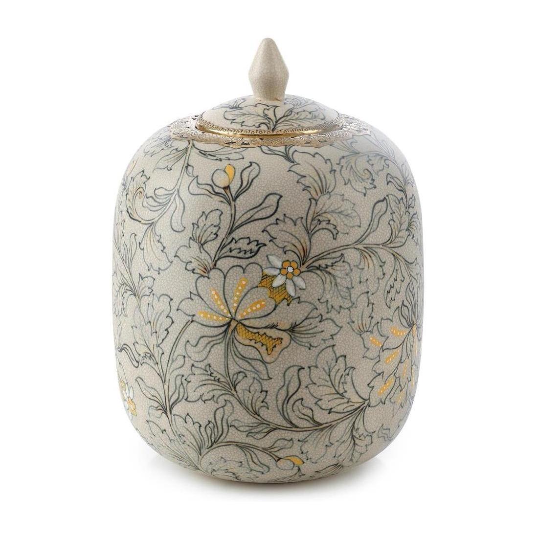 John Richard Decor Lidded Foliage Jar