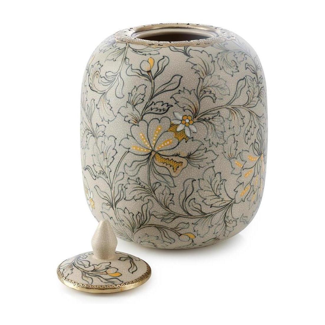 John Richard Decor Lidded Foliage Jar