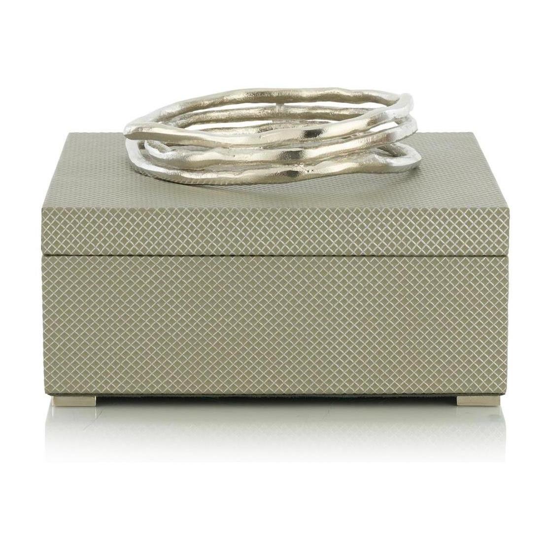 John Richard Decor Silver Coil Box