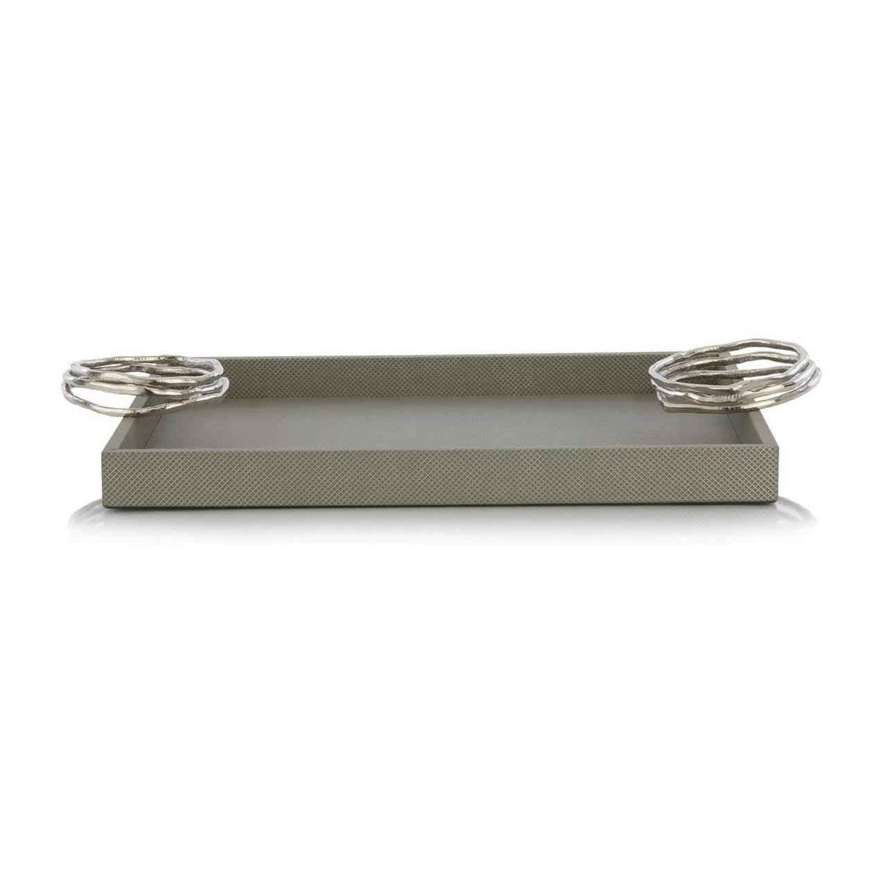 John Richard Decor Silver Coil Tray