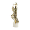 John Richard Decor Evangelina Sculpture on Marble, Brass