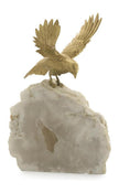 John Richard Decor Bird of Prey Sculpture on Quartz