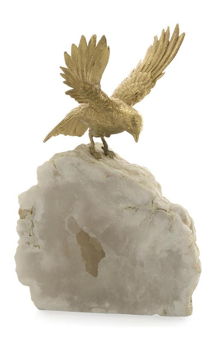 John Richard Decor Bird of Prey Sculpture on Quartz