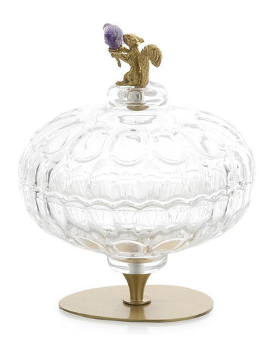 John Richard Decor Brass Squirrel Perfume Bottle