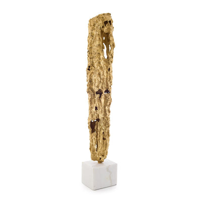 John Richard Brass Hollow Sculpture on Marble