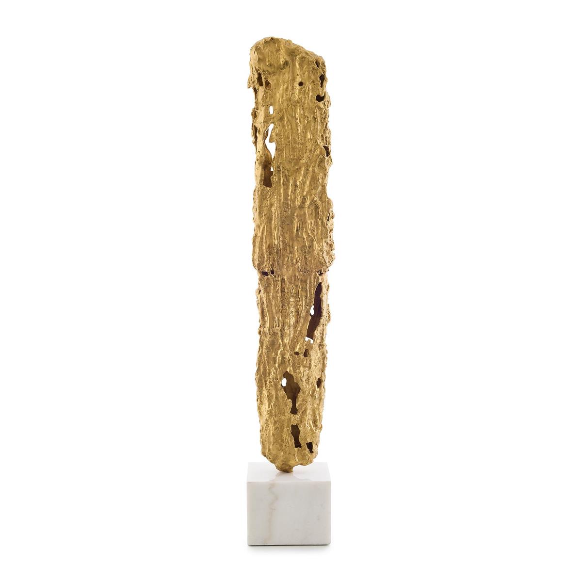 John Richard Brass Hollow Sculpture on Marble