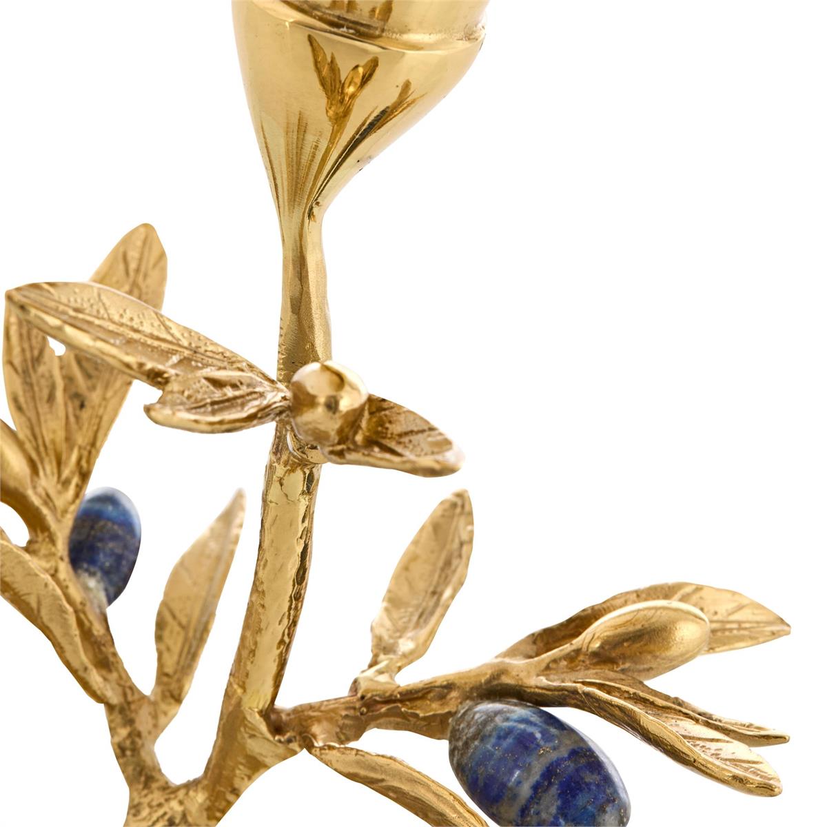 John Richard Brass Flora Candleholder