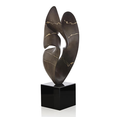 John Richard Umber Flow Sculpture on Marble