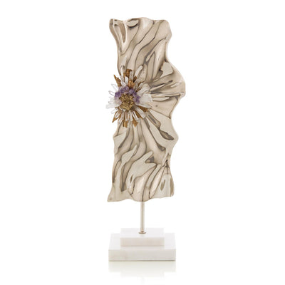 John Richard Abstract Ore Sculpture on Marble