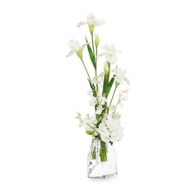 John Richard Decor White Iris and Peonies
