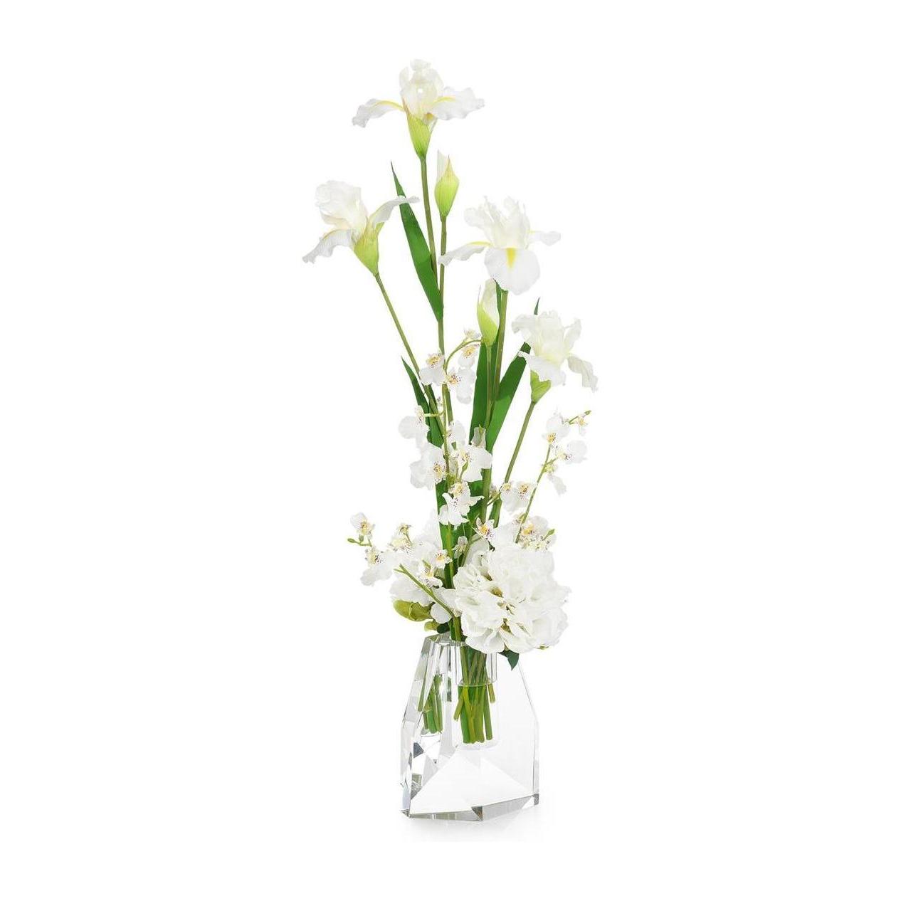 John Richard Decor White Iris and Peonies