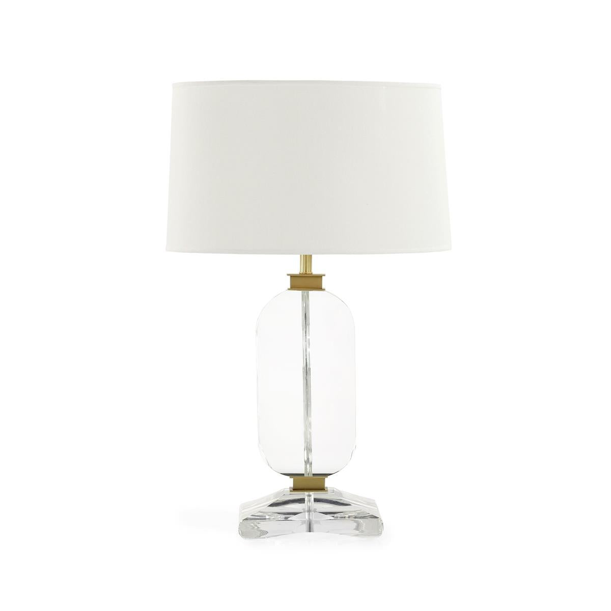 John Richard Sculpted Crystal Table Lamp