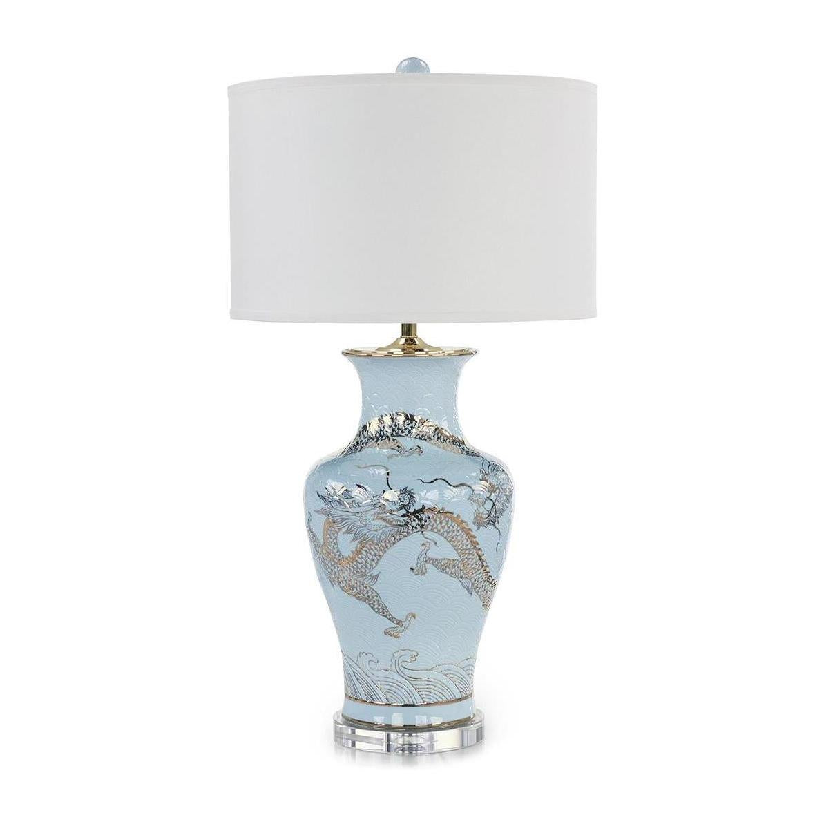 John Richard Dueling Dragons Table Lamp