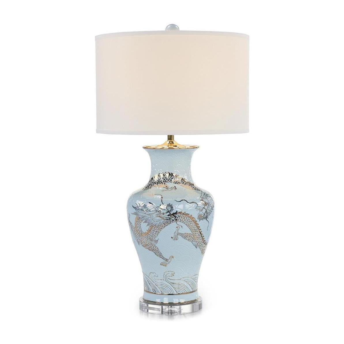 John Richard Dueling Dragons Table Lamp