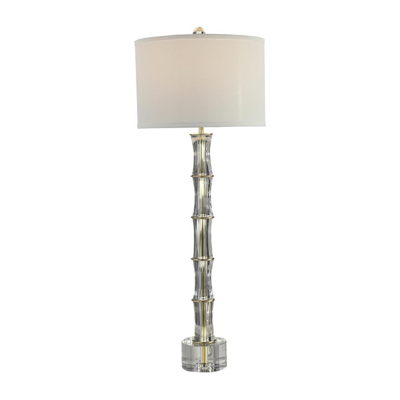 John Richard Crystal Bamboo Table Lamp