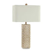 John Richard Travertine Weave Table Lamp