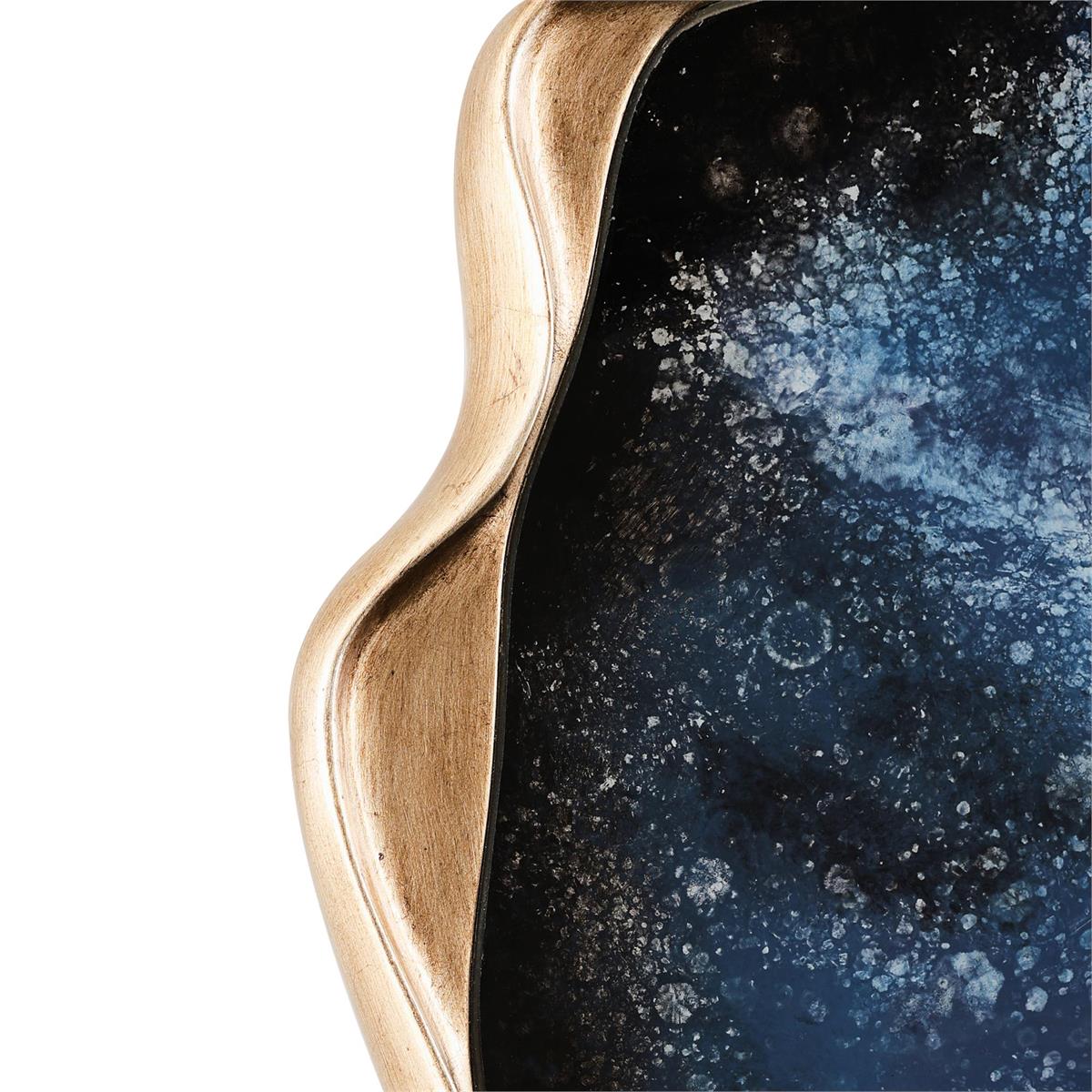 John Richard Dirillo Mirror, Tall Blue Agate