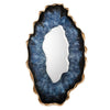 John Richard Dirillo Mirror, Tall Blue Agate