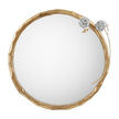John Richard Hydrangea Mirror, Brass Sale