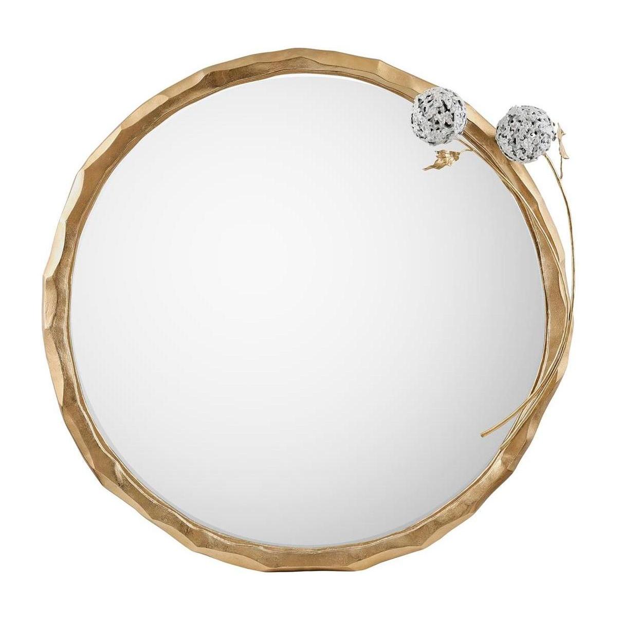 John Richard Hydrangea Mirror, Brass Sale