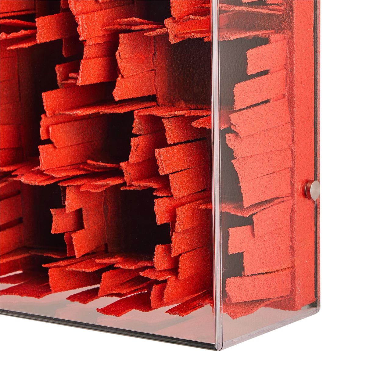 John Richard Tony Fey's Weathered Geometry, Red