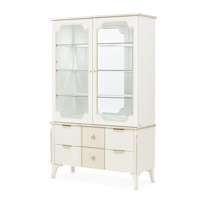 Michael Amini La Marisia Display Cabinet - Creamy Pearl