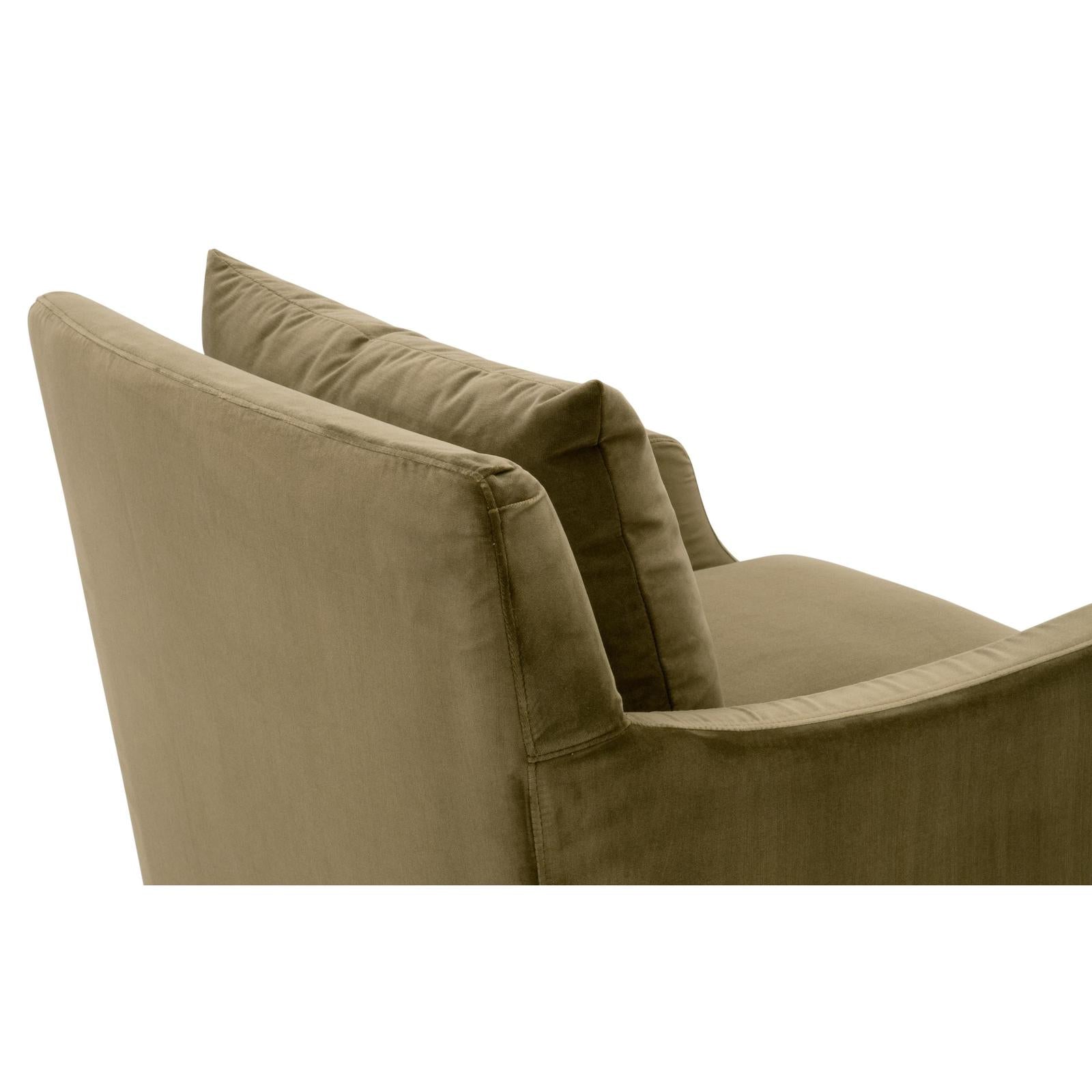 Essentials For Living Jade Slipcover Club Chair
