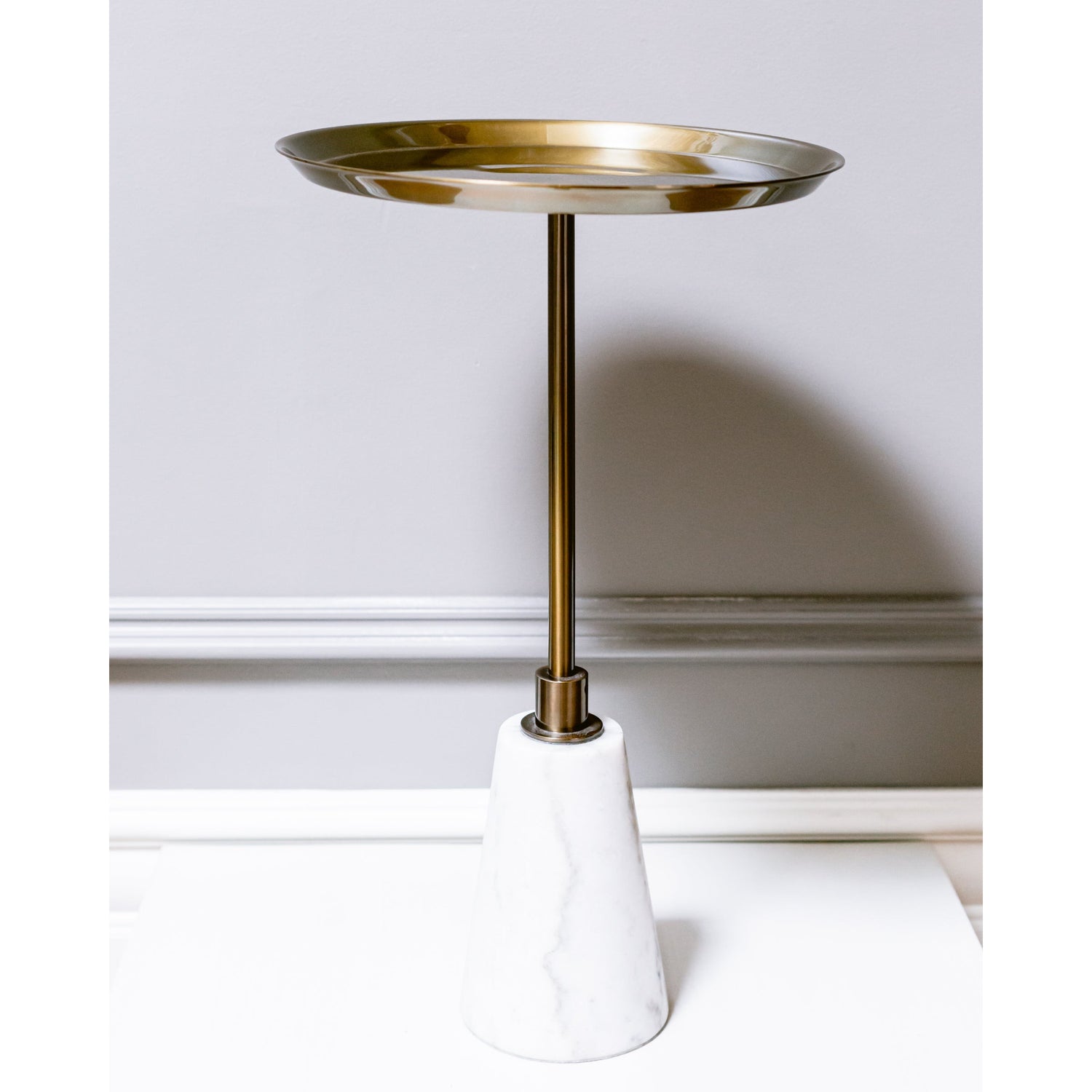 Lexington Accent Table Metal Top Floor Sample