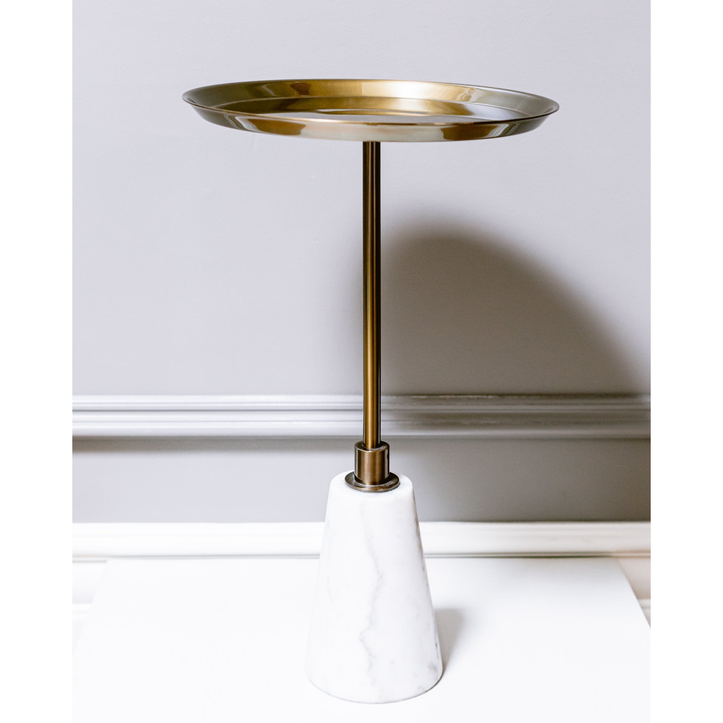 Lexington Accent Table Metal Top Floor Sample