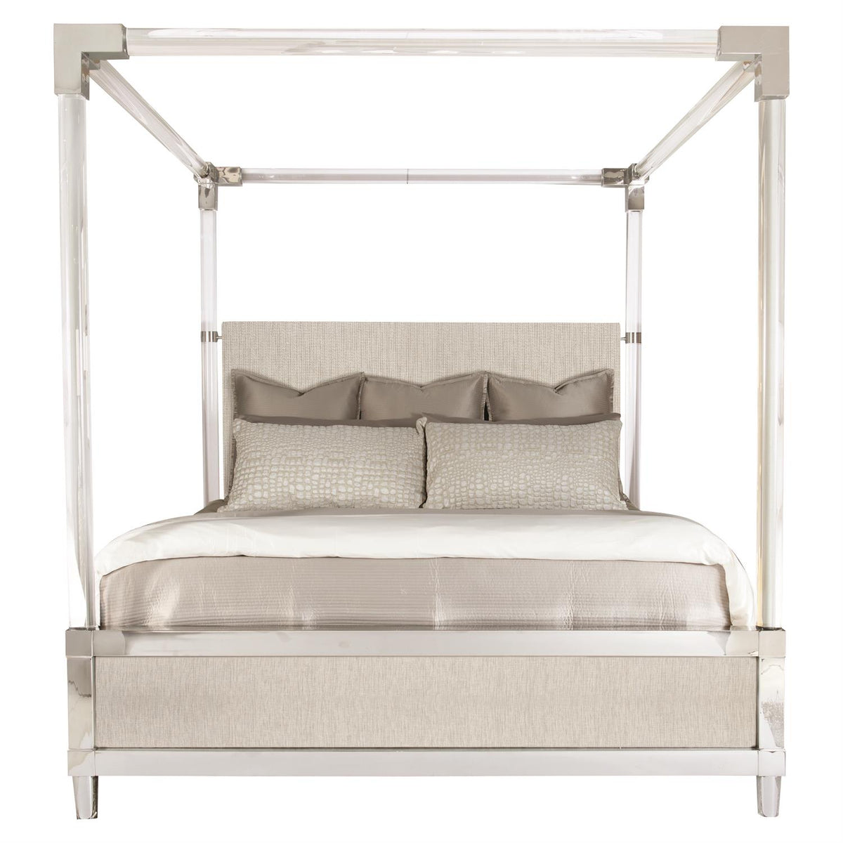 Bernhardt Interiors Rayleigh Fabric Canopy Bed King — Grayson Living