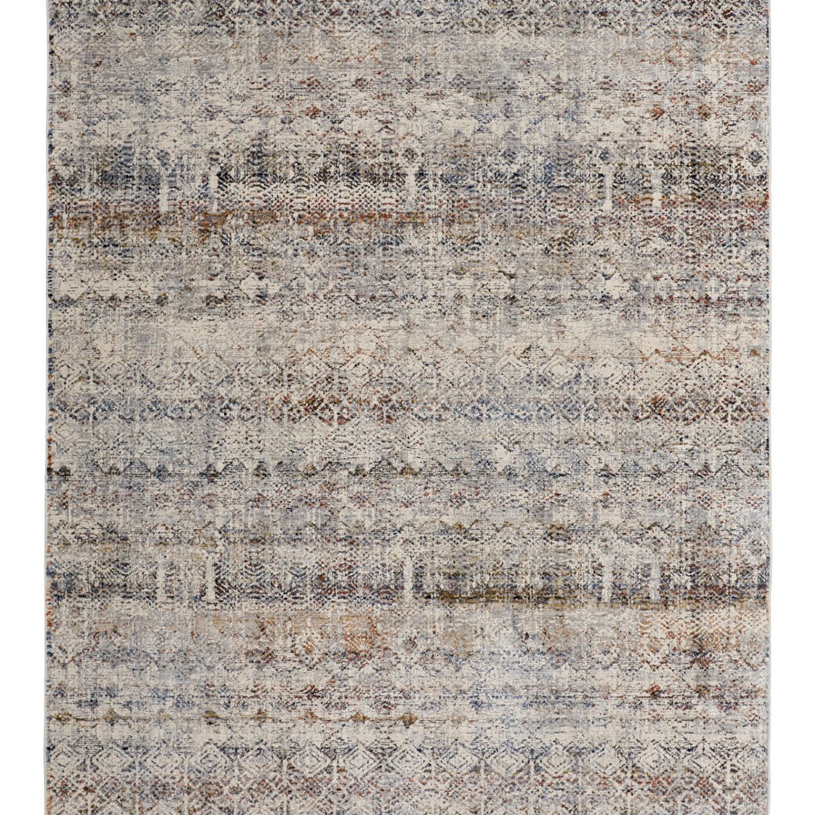 Feizy Kaia 39GLF Transitional Distressed in Tan/Ivory/Blue