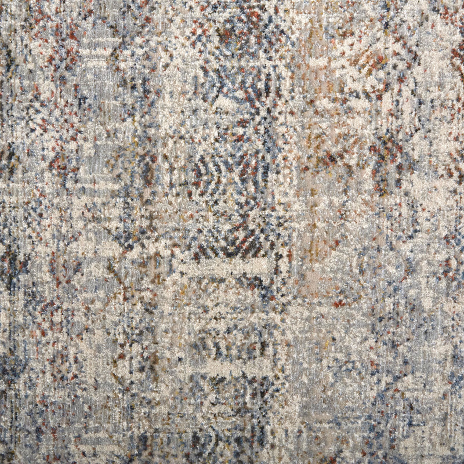 Feizy Kaia 39GLF Transitional Distressed in Tan/Ivory/Blue