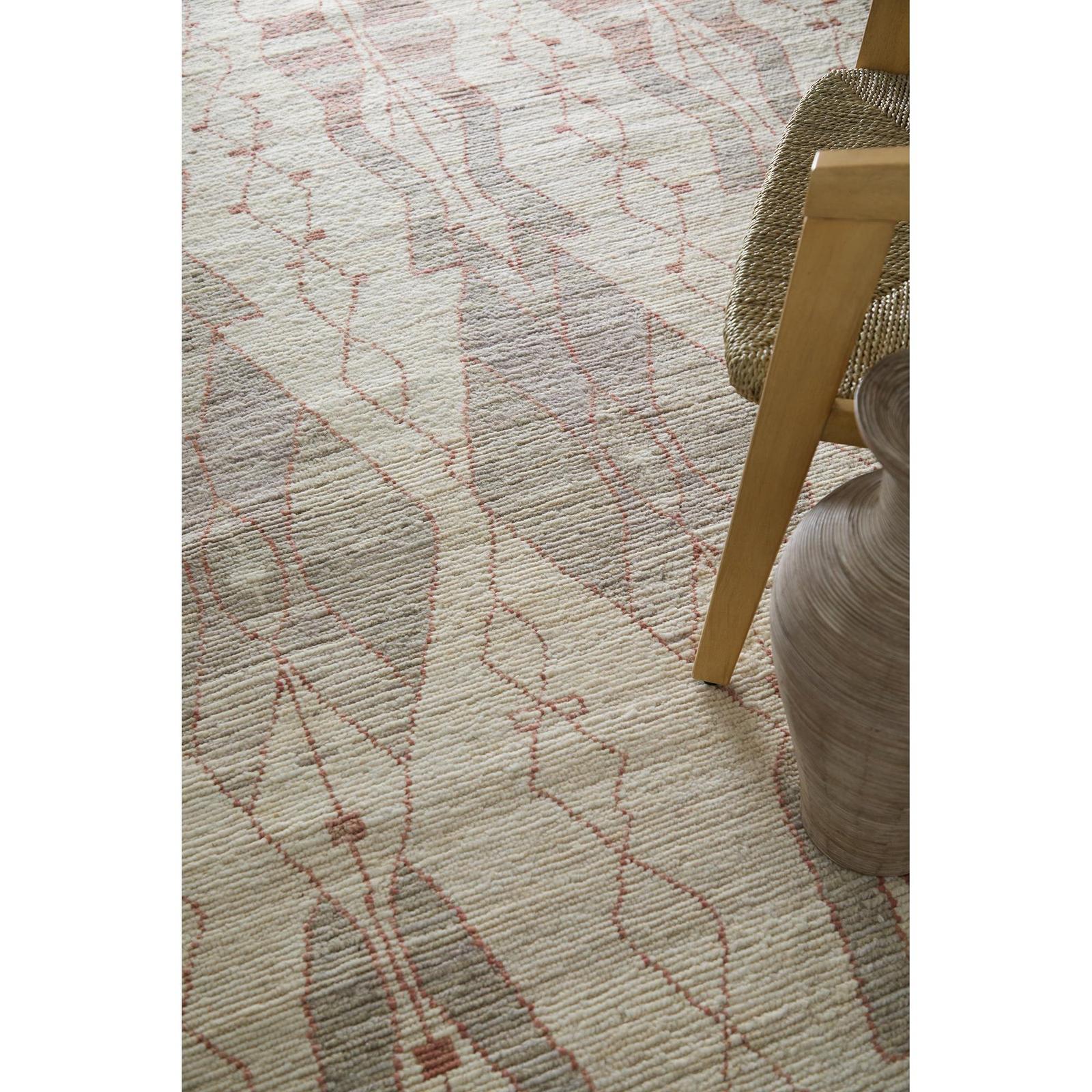 Feizy Kasbah 69G3F Transitional Diamond Rug in Tan/Gray/Red