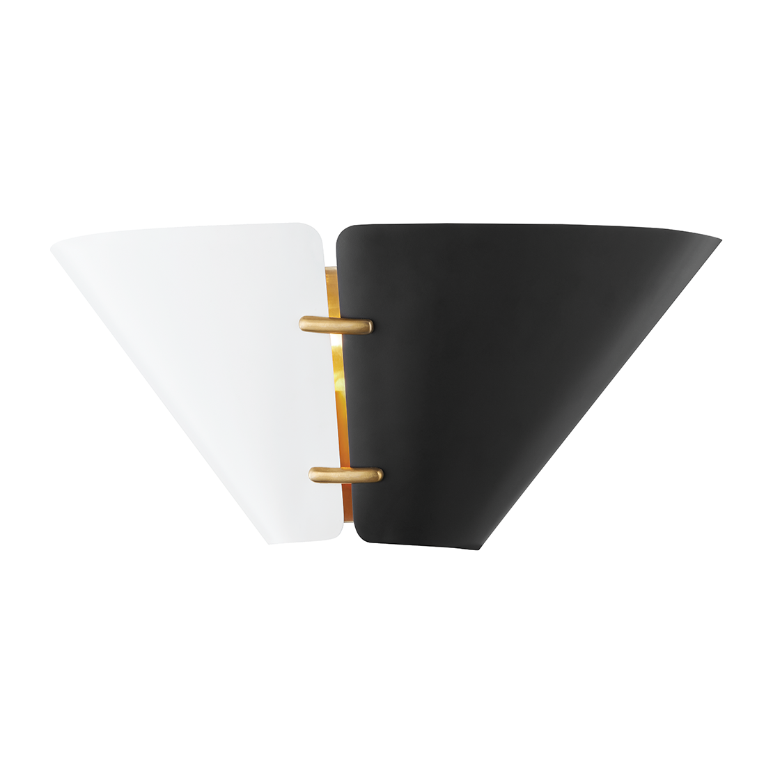 Hudson Valley Lighting Split 2 Light 15 inch Aged Brass Wall Sconce Wall Light Clearance