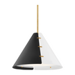 Hudson Valley Lighting Split 1 Light 20 inch Aged Brass Pendant Ceiling Light Clearance