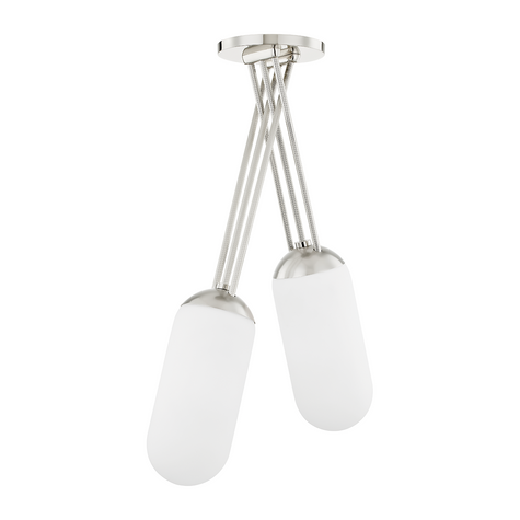 Hudson Valley Lighting Palisade 2 Light 20 inch Burnished Nickel Pendant Ceiling Light Clearance