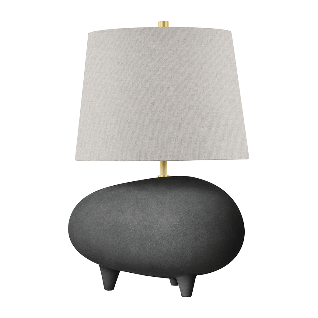 Hudson Valley Lighting Tiptoe 12.5 inch 60 watt Aged Brass/Matte Black Table Lamp Portable Light Clearance