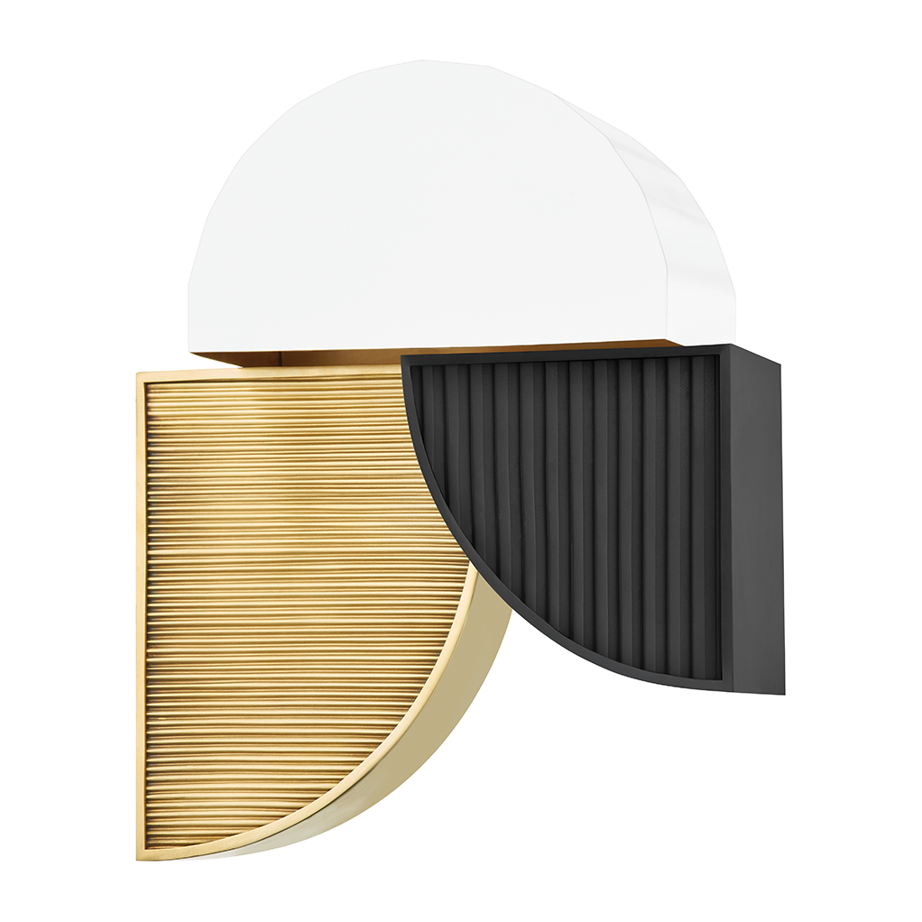 Hudson Valley Lighting Construct 2 Light 10.5 inch Aged Brass Wall Sconce Wall Light Clearance
